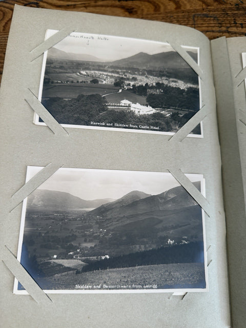 Vintage Postcard Album 37 UK Scenic Postcards Richmond Keswick Lake District