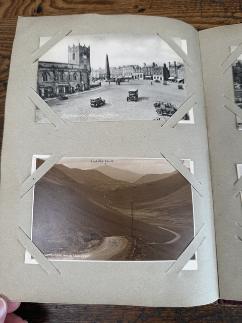 Vintage Postcard Album 37 UK Scenic Postcards Richmond Keswick Lake District