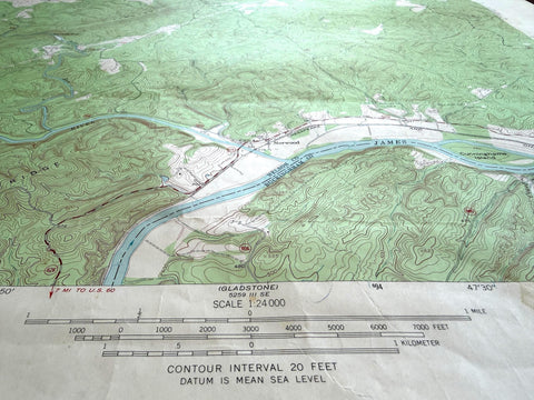 Vintage Shipman Virginia Topographic Map 1969 | USGS Quadrangle