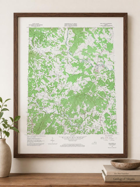 Vintage Piney River Virginia Topographic Map 1963 | USGS Quadrangle