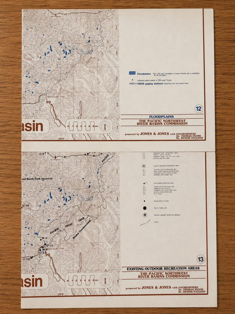 Vintage 1979 Snohomish River Basin Map Set