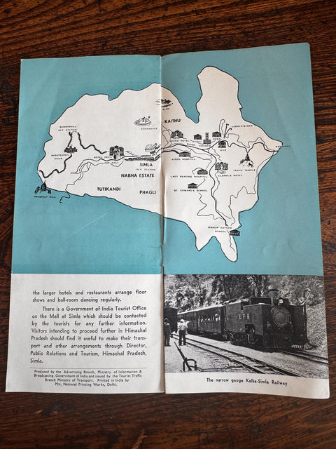 Lot of 6 Vintage Travel Brochures and Maps of India