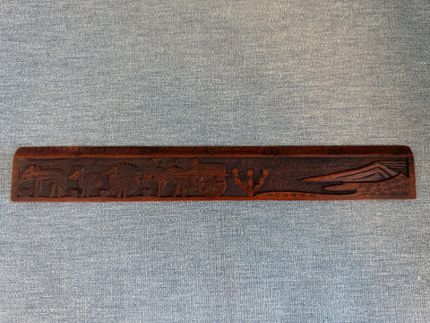 Taormina Carved Wooden Ruler