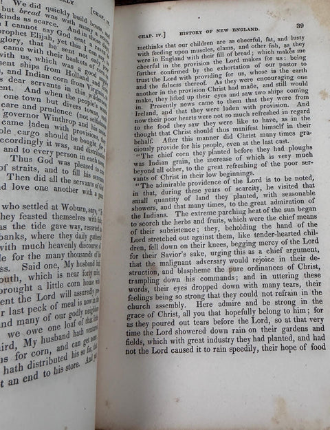 The Early History of New England by Rev. Henry White | 1841 Hardcover Book