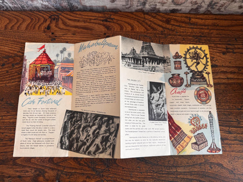Lot of 5 Vintage Indian Travel Brochures and Maps