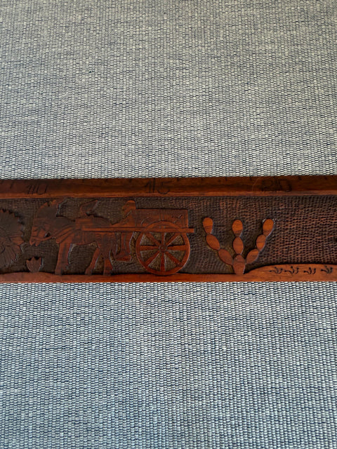 Taormina Carved Wooden Ruler