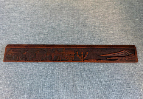 Taormina Carved Wooden Ruler