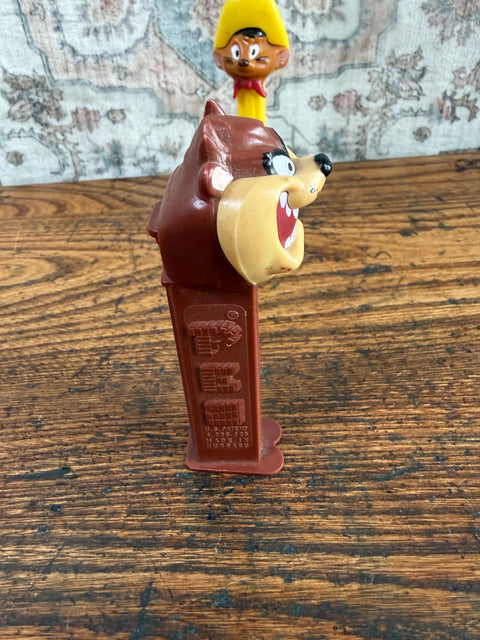 Set of 4 Vintage PEZ Dispensers Featuring Classic Cartoon Characters