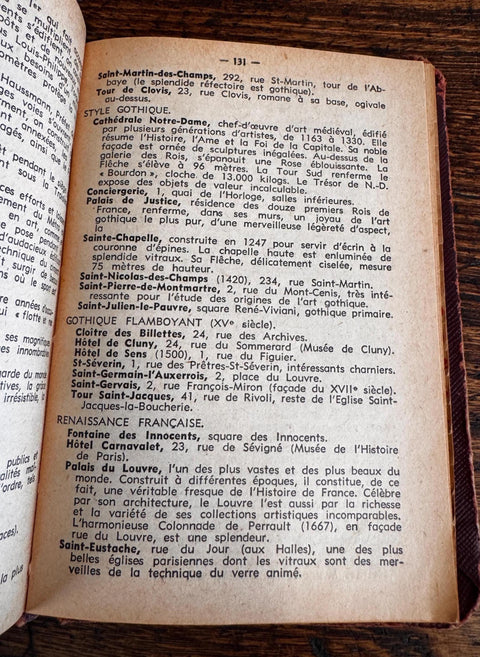 Guide Général de Paris by Raymond Denaës | Vintage Paris Travel Guide