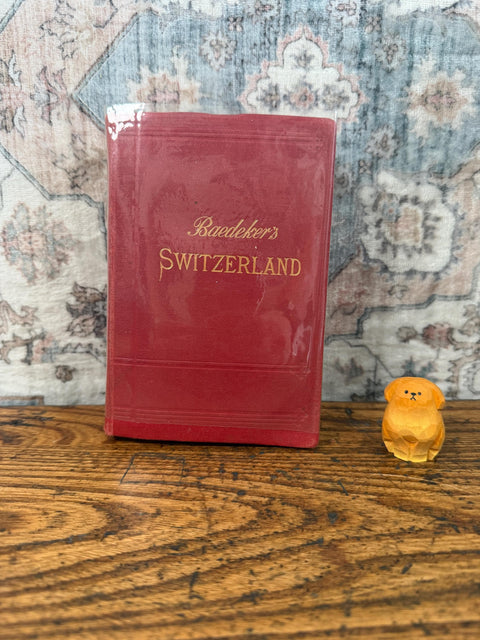 Baedeker Switzerland by Karl Baedeker | 1913 Hardcover