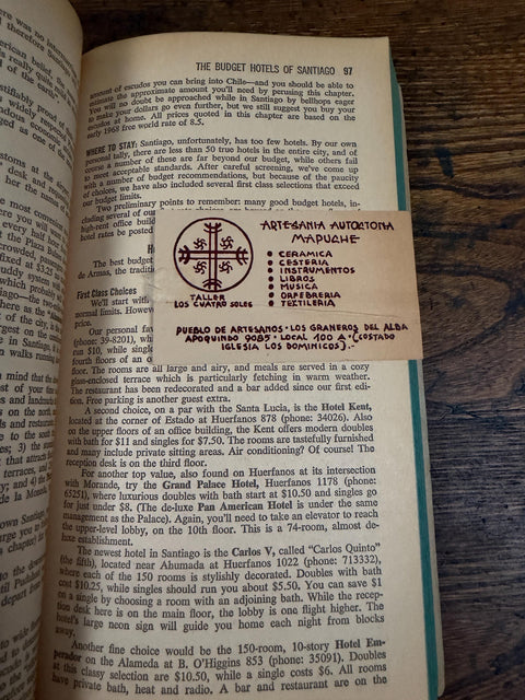 South America on 5 Dollars a Day by Arnold & Harriet Greenberg | 1968 Paperback Travel Guide
