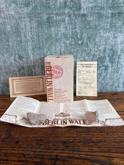 Authentic Berlin Wall Fragments with Certificate of Origin and History