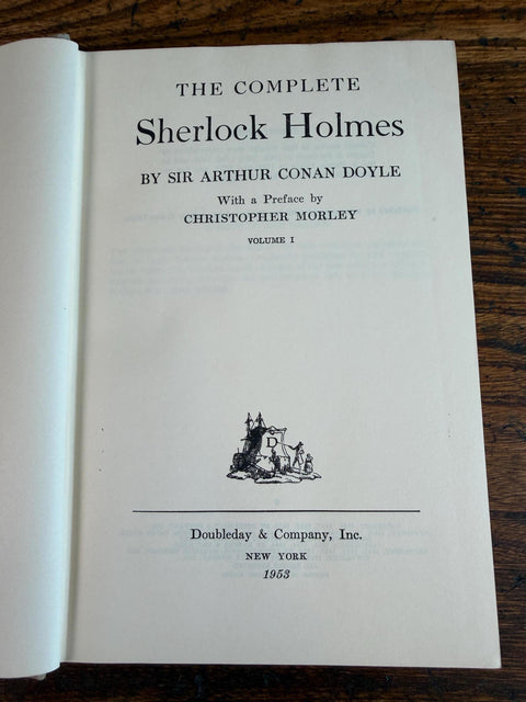 The Complete Sherlock Holmes Vols 1 & 2 by Sir Arthur Conan Doyle | 1953 Hardback