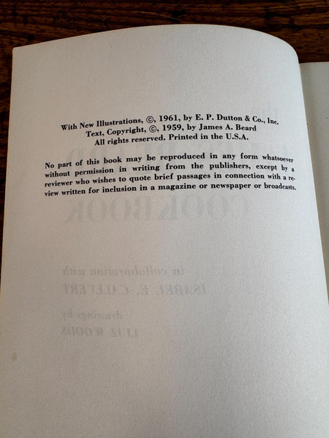 The James Beard Cookbook by James A. Beard | 1961 Hardcover Cookbook