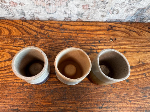Set of 3 Mid-Century Modern Ceramic Candle Holders