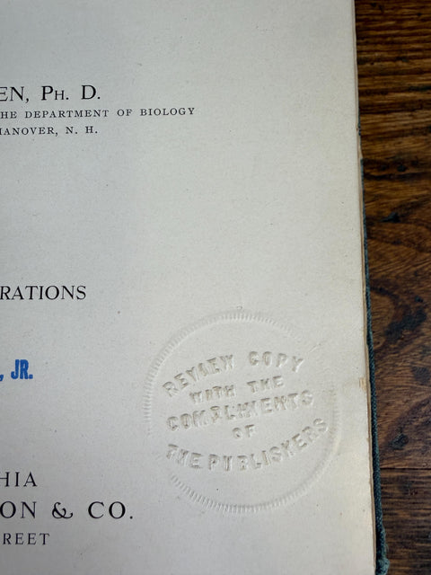 The Evolution of the Vertebrates and Their Kin by Patten | 1912 Hardback