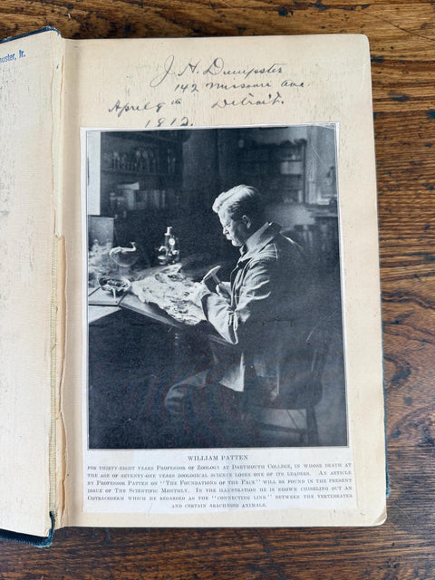 The Evolution of the Vertebrates and Their Kin by Patten | 1912 Hardback