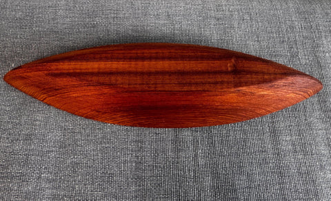 Hand Carved Wooden Model Canoe