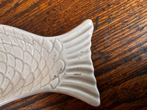 1975 Pitz and Floyd Hand-Painted Fish-Shaped Ceramic Dish