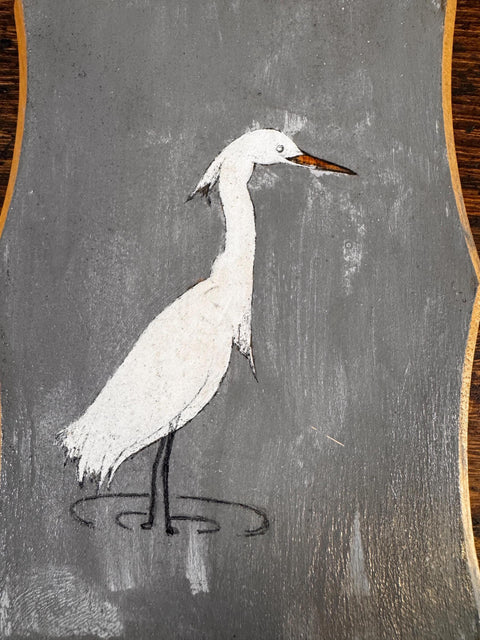 Lot of 2 Hand-Painted Wooden Bird Wall Plaques
