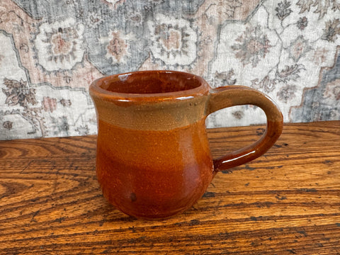 Handmade Glazed Ceramic Mug with Earthy Tones