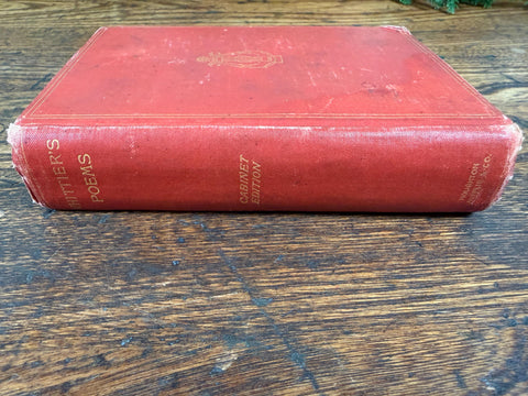 The Poetical Works of John Greenleaf Whittier | 1891 Hardback Poetry Collection