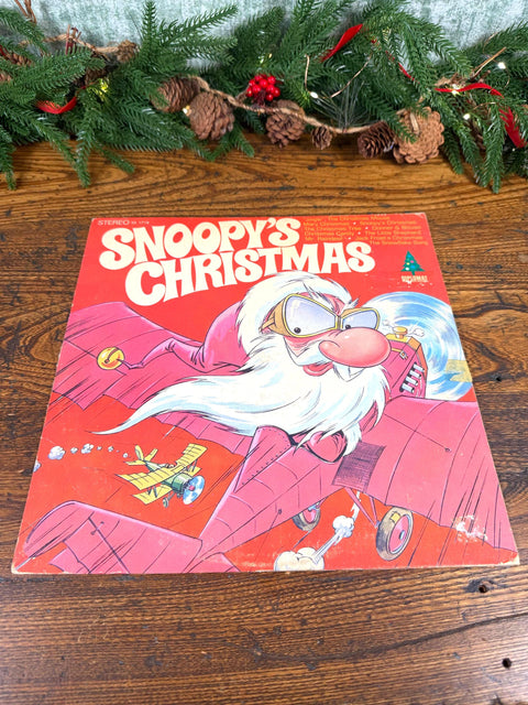 Snoopy's Christmas Vinyl Record by Diplomat - Festive Holiday Music