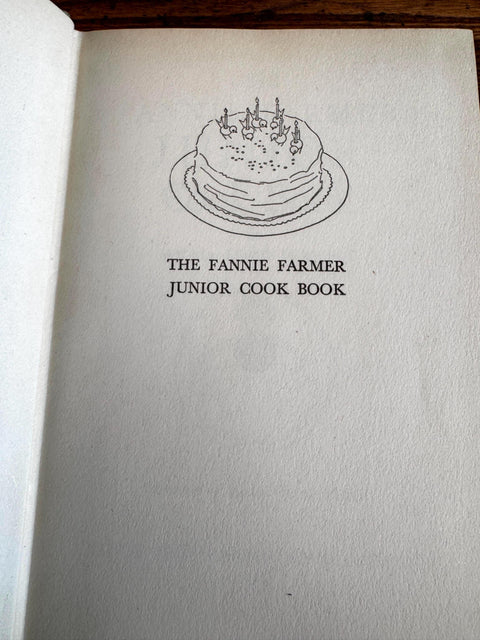 The Fannie Farmer Junior Cook Book by Wilma Lord Perkins | 1943 Hardback