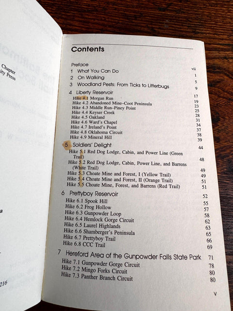 The Baltimore Trail Book by Suzanne Meyer Mittenthal | 1983 Paperback Hiking Guide