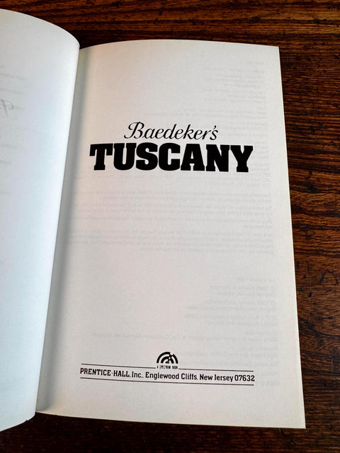 Baedekers Tuscany by Jarrold and Sons Ltd | 1985 Paperback Travel Guide