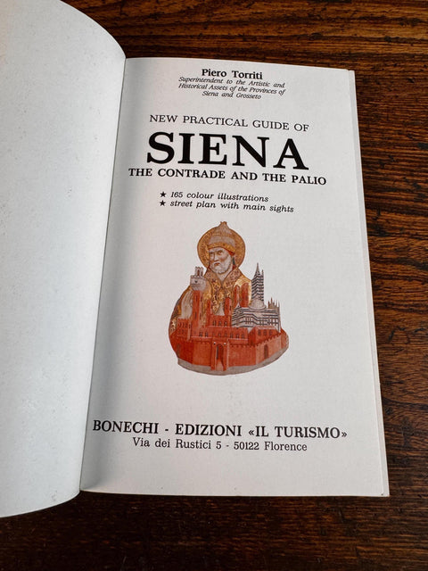 New Practical Guide of Siena The Contrade and The Palio by Piero Torriti | 1988 Paperback