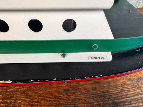Case & Co. Metal and Wood Model Boat "Quinault"