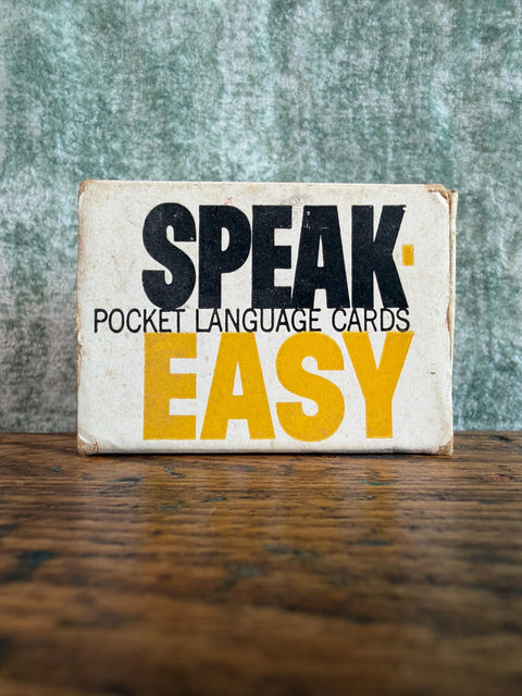Speak Easy Pocket Language Cards - Vintage Travel Language Learning Set