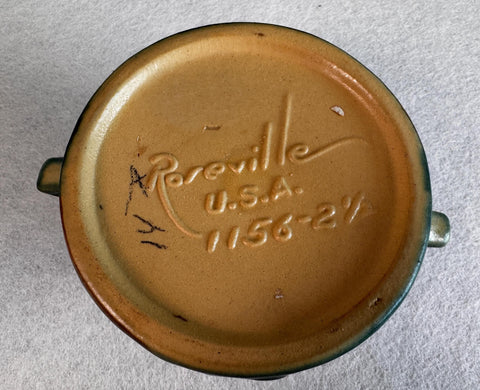 1943 Roseville Pottery Candle Holders with Floral Motif