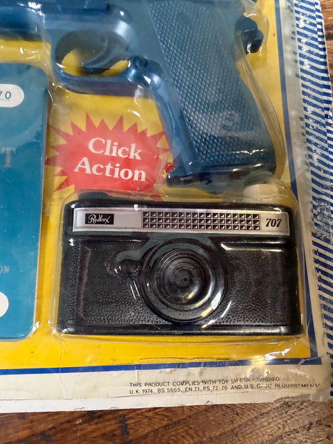 Blue-Box Detective Playset with Toy Gun, Camera, Passport & Badge