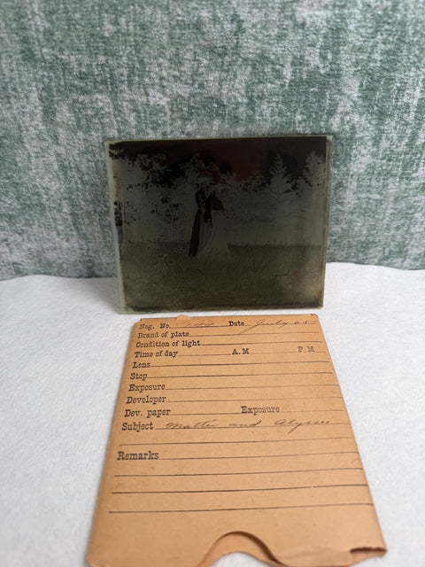1905 Vintage Glass Plate Negative