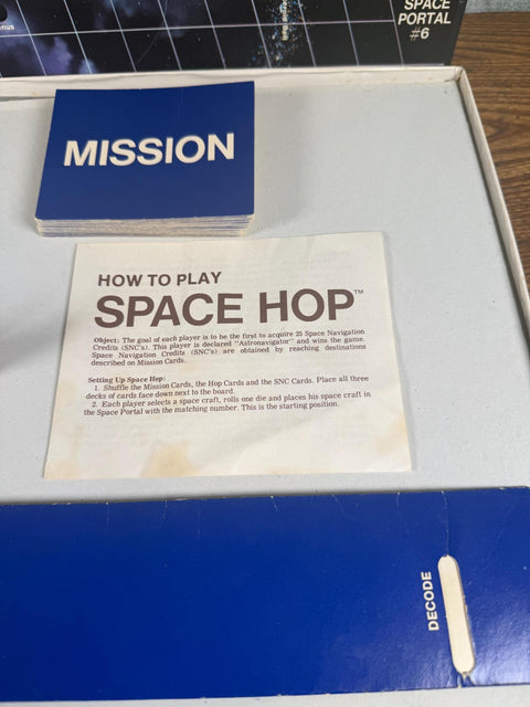 Space Hop: A Game of the Planets Vintage Board Game