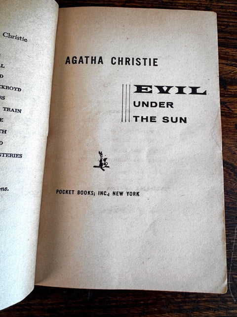 Lot of 4 Agatha Christie Books | 1957 Pocket Books Paperback Mysteries