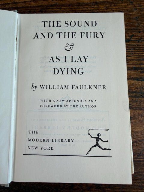 The Sound and the Fury and As I Lay Dying by William Faulkner | 1946 Hardback