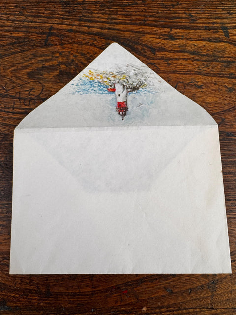 Lot of 9 Vintage Envelopes with Painted Lighthouse Illustration