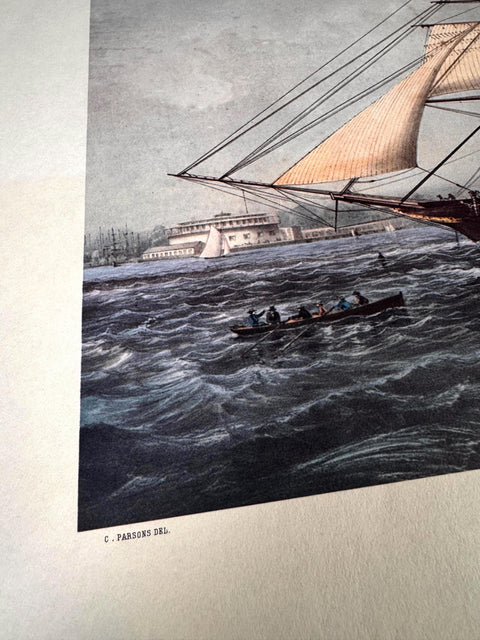 Clipper Ship 'Nightingale' Lithograph by Charles Parsons for Currier & Ives