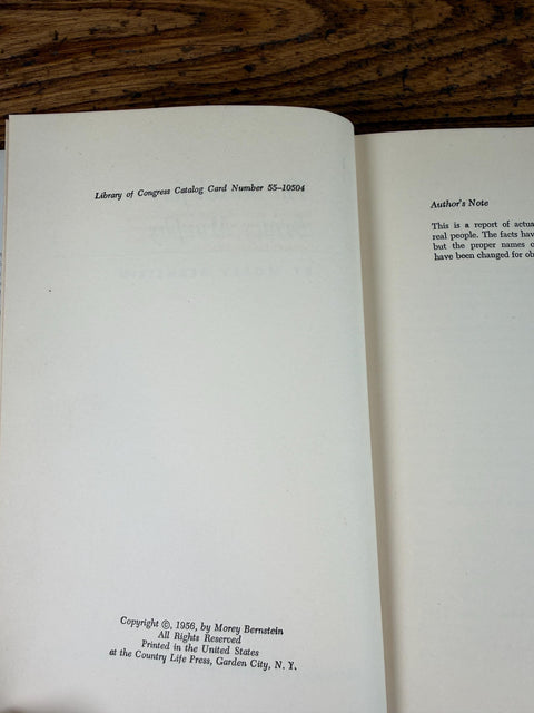 The Search for Bridey Murphy by Morey Bernstein | 1956 Hardback