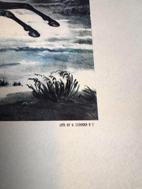 The Road, Winter by Currier & Ives Lithograph Print