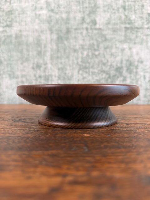 Wood and Ceramic Condiment Set with Tray and Spoons