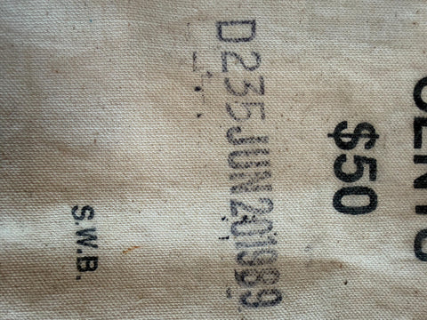1989 U.S. Mint Coin Bag for Cents - 50 Dollars