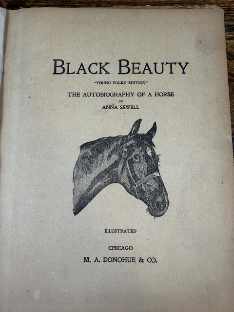 Black Beauty by Anna Sewell | 1910-1913 Hardback Young Folks' Edition