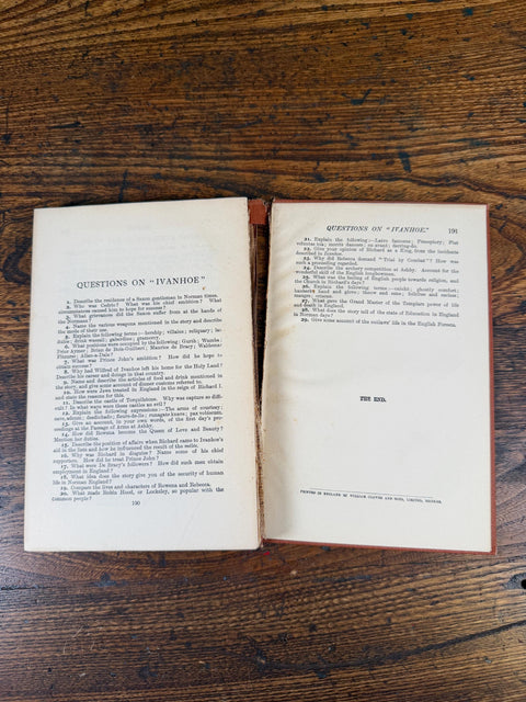 Ivanhoe by Sir Walter Scott | 1926 Hardback Abridged Edition