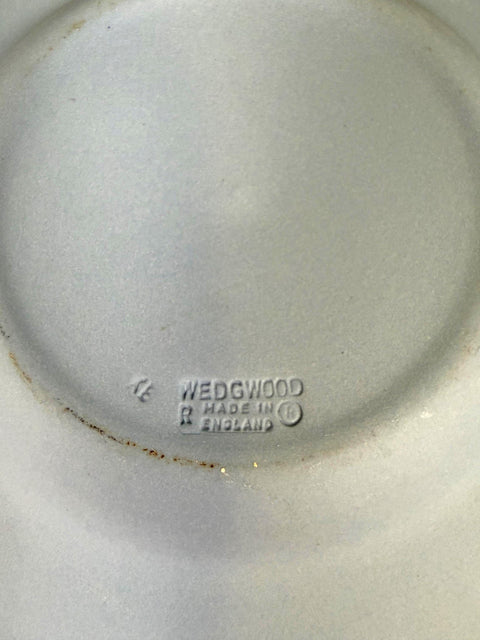 Wedgwood Blue Jasperware Holiday Plate with Candle and Holly Design