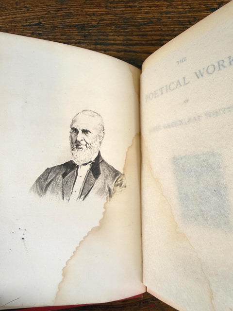 The Poetical Works of John Greenleaf Whittier | 1891 Hardback Poetry Collection