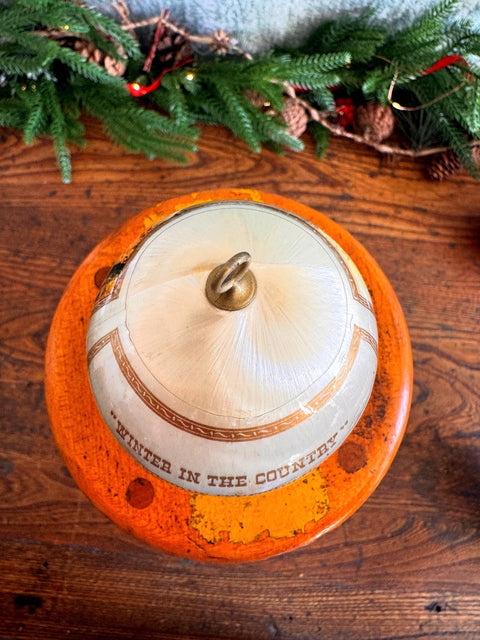 2 Currier and Ives Collection Christmas Ornaments